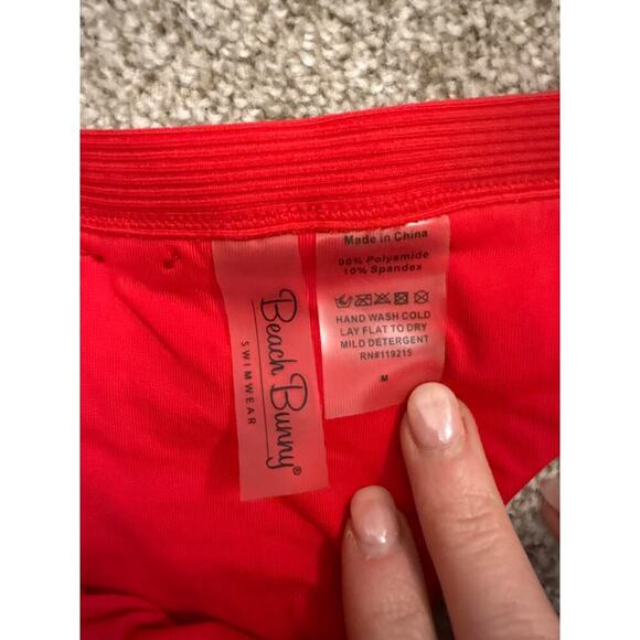 Revolve Beach Bunny Rib Tide Skimpy Bottom in Red, M - Picture 7 of 10